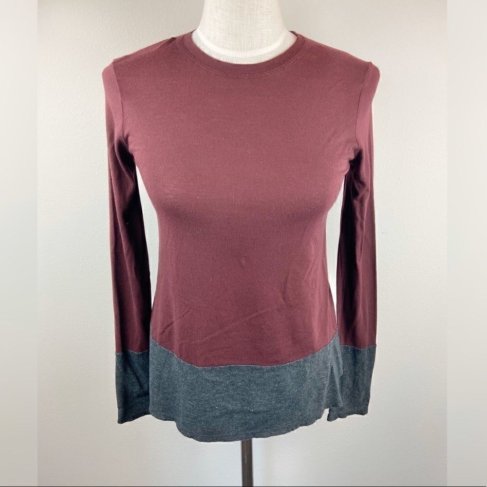 Vince Colorblock Long Sleeve Shirt